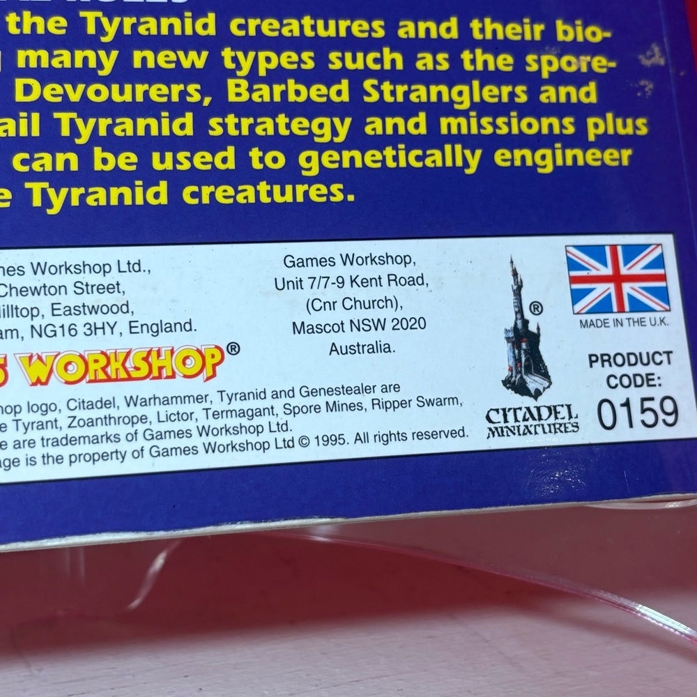 Vintage * Warhammer 40,000 Codex Tyranids Supplement Book by Games Workshop RARE - Picture 4 of 10